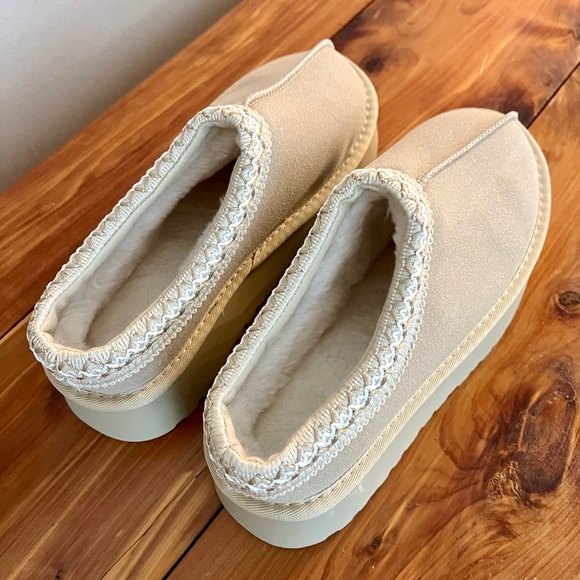 Ego Tazmin Aztec Platform Slipper - Sand NWOT - Picture 5 of 6